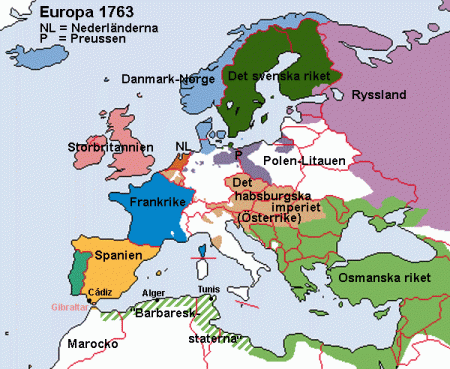 Europa 1763 källa Ostindiska kompaniet